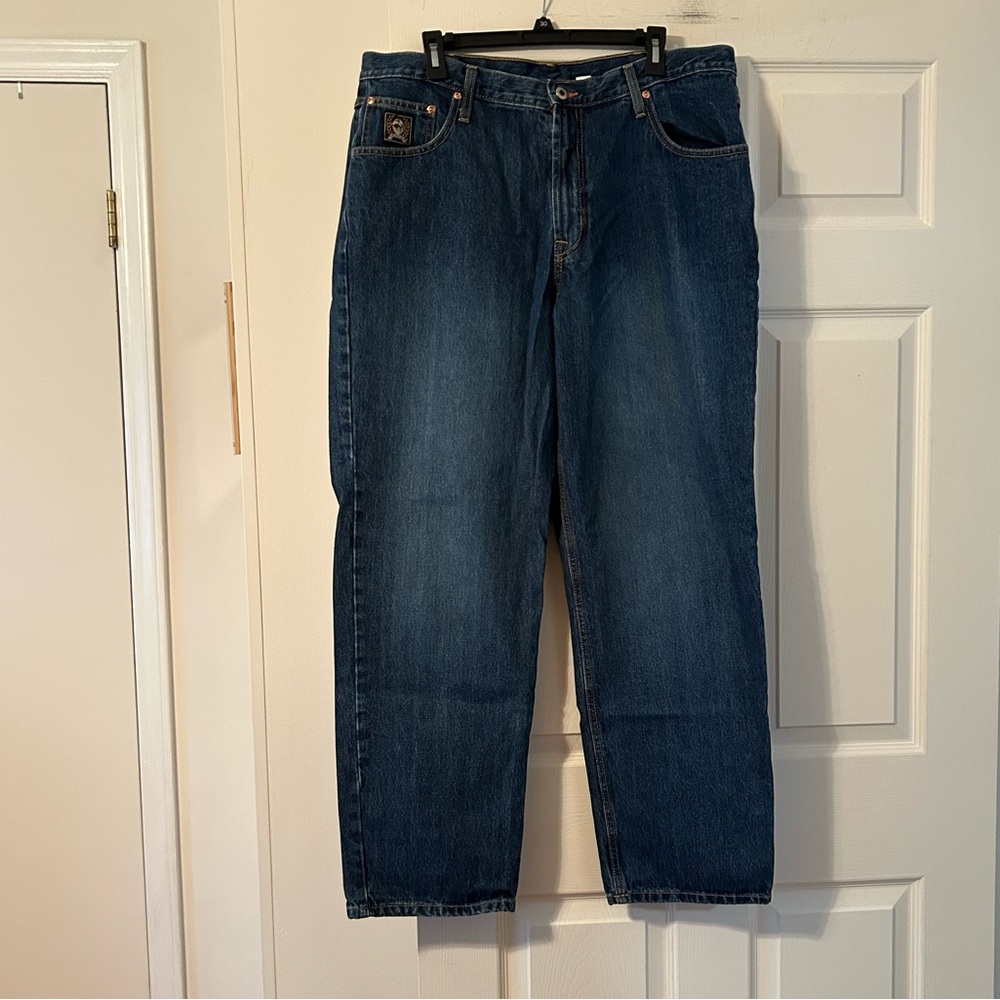 Cinch Men's Classic Blue Straight Jeans.  Size 38 x 32